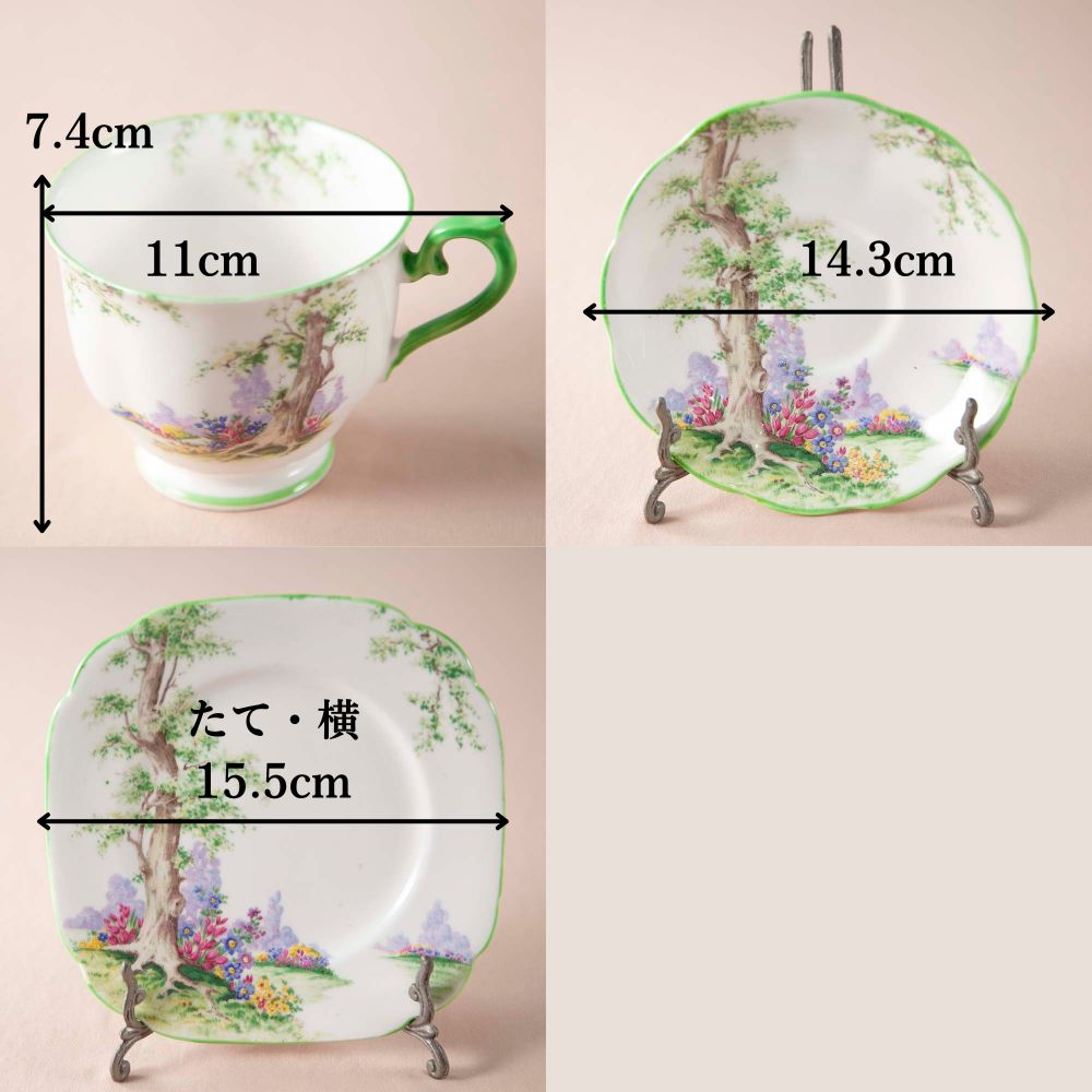 【新着商品】ロイヤルアルバート Royal Albert グリーンウッドツリーGREENWOOD TREE トリオ