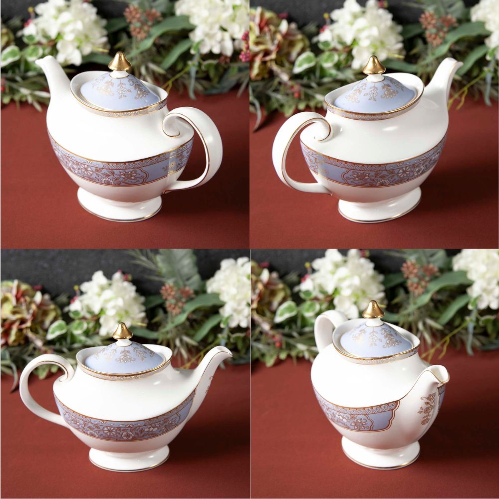 アンティーク イギリスで買い付けた ロイヤルドルトン カーライルブルー ティーポットセット