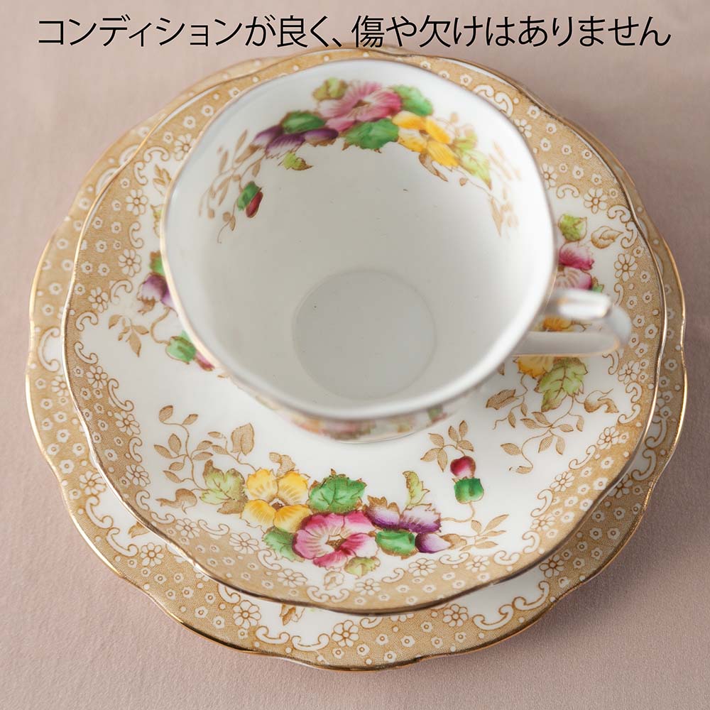 アンティーク イギリスで買い付けた イヤルアルバートラブレース カップ＆ソーサー ROYAL ALBERT