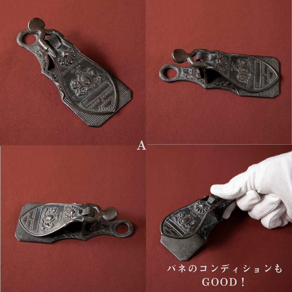 【新着商品】アンティーク イギリスで買い付けた MERRY PHIPSON & PARKER製 真ちゅう製 LETTER（ペーパー）クリップ