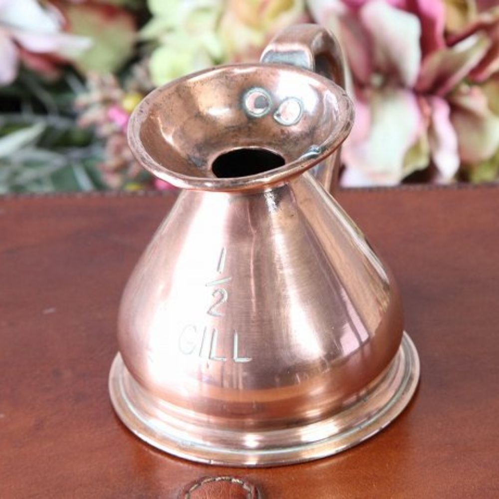 アンティーク イギリスで買い付けた COPPER  銅製 小さな水差し 1/2GILL