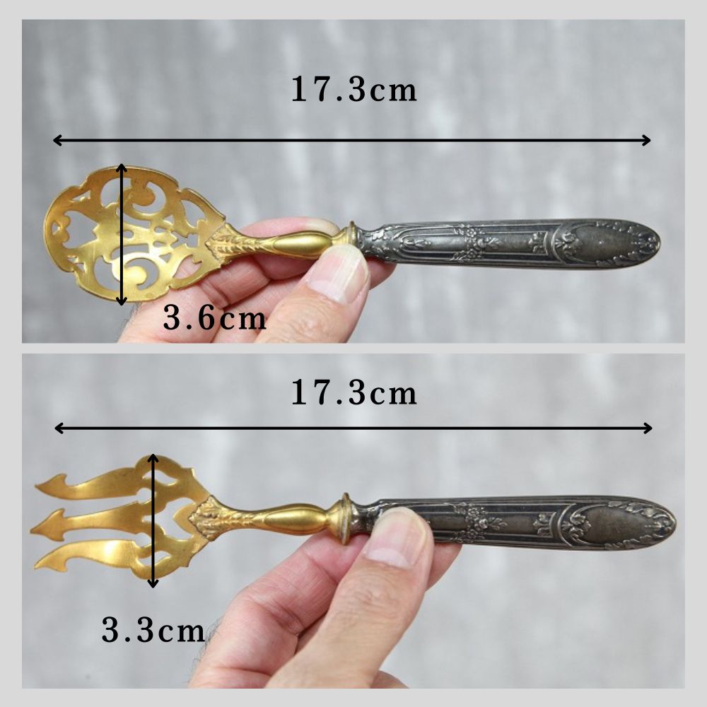 ヴィンテージ イギリスで買い付けた 食卓を彩る サービング・スプーン＆フォークセット