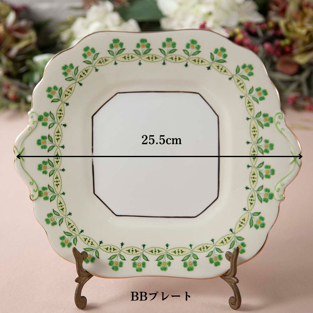 【2026年新規買い付け品】アンティーク イギリスで買い付けた AYNSLEY エインズレイ 食器3点セット BBプレート トリオ