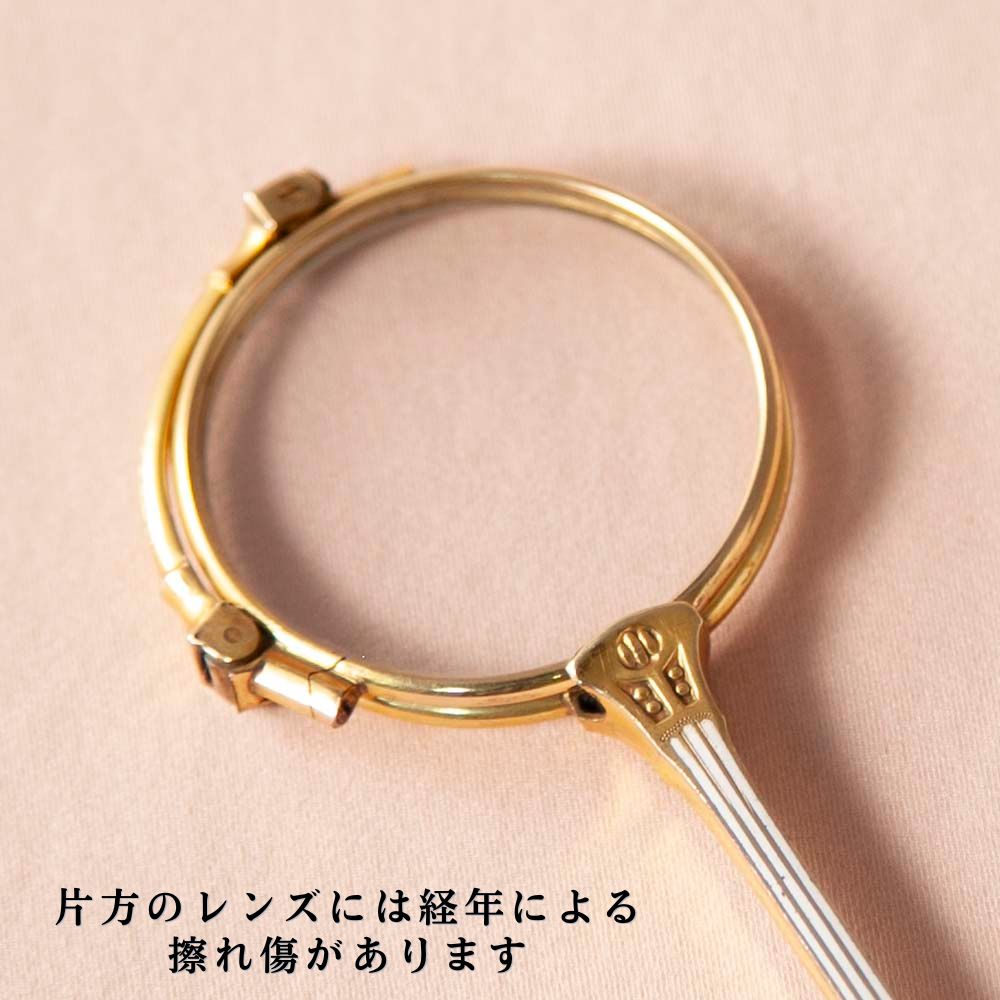 【新着商品】アンティーク イギリスで買い付けた Ketchum Mcdougall ケチャム&マクドゥーガル社製 丸いレンズ ロニェット(拡大鏡・ルーペ)シニアグラス