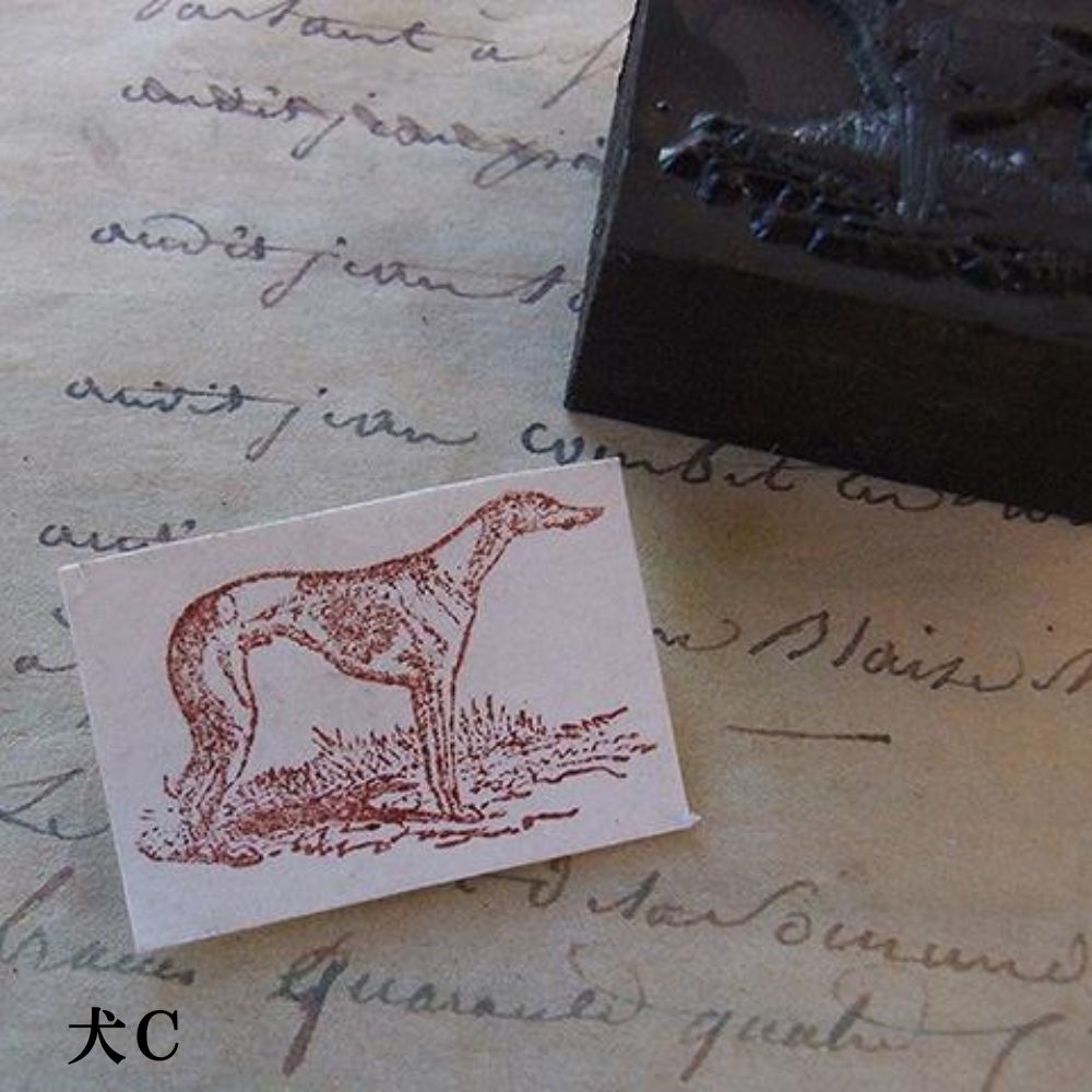 ヴィンテージ イギリスで買い付けた 押して楽しむ 動物のスタンプ