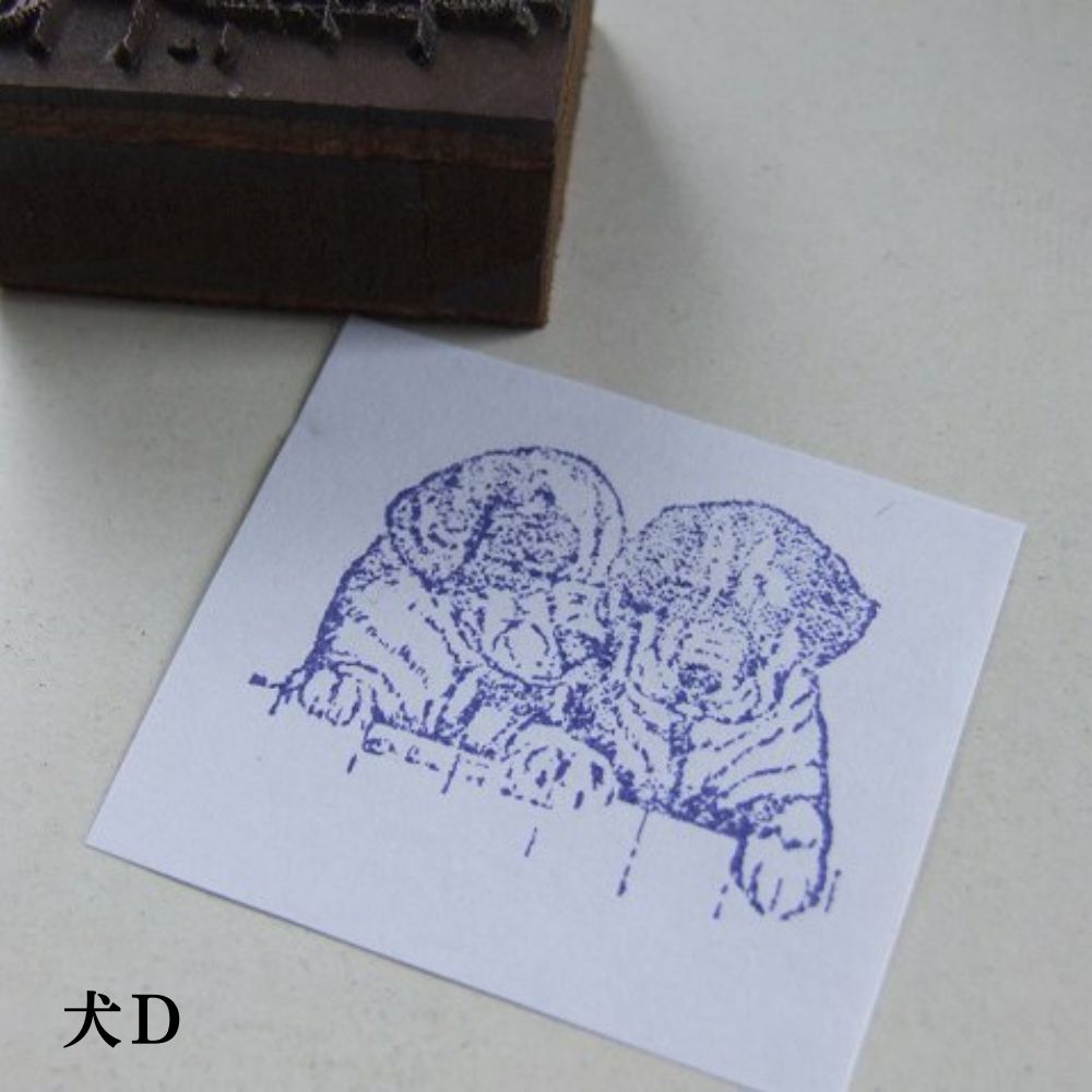 ヴィンテージ イギリスで買い付けた 押して楽しむ 動物のスタンプ