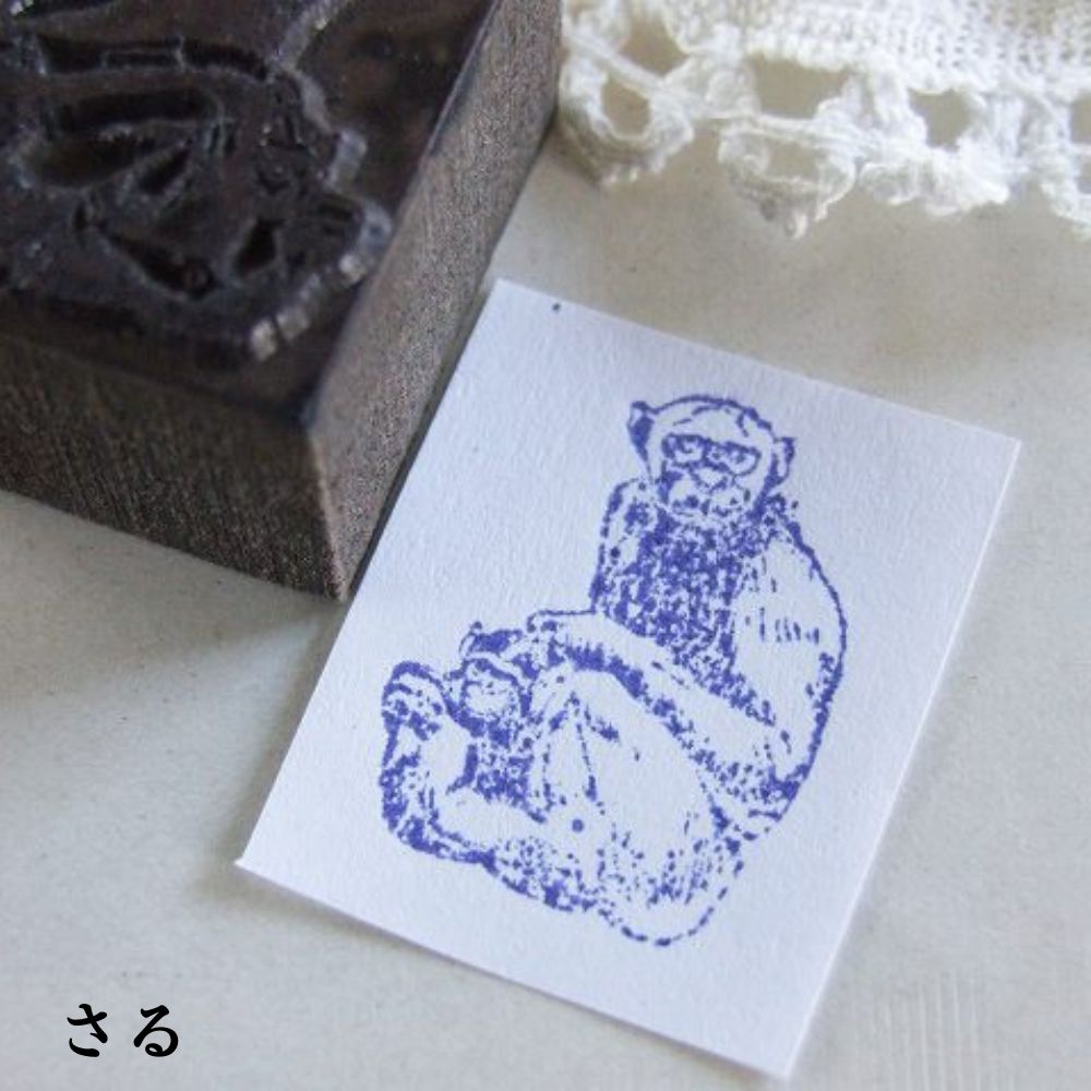 ヴィンテージ イギリスで買い付けた 押して楽しむ 動物のスタンプ