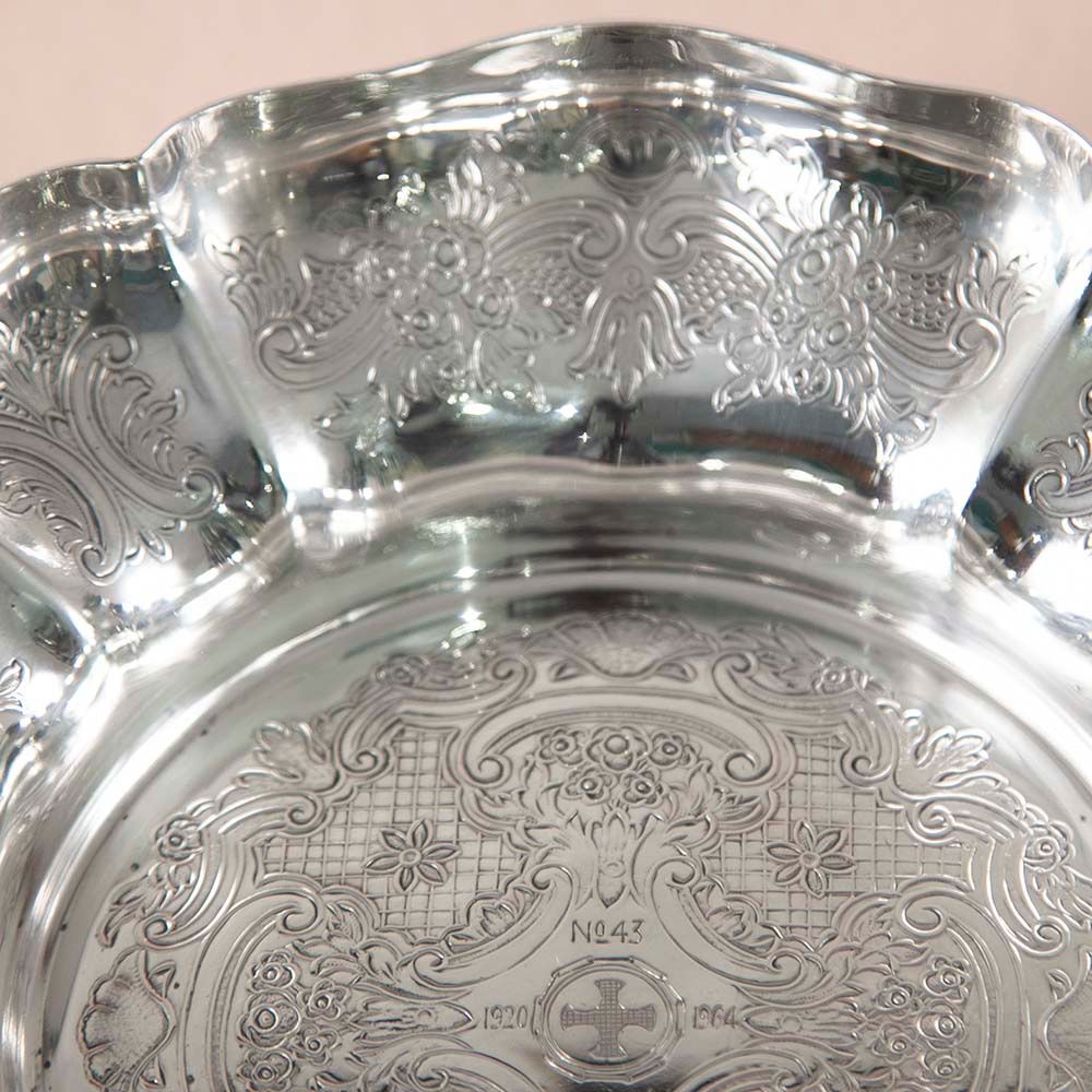 アンティーク イギリスで買い付けた フルーツやお菓子の盛り付け用 シルバープレート コンポート silver on copper シルバーオンコッパー