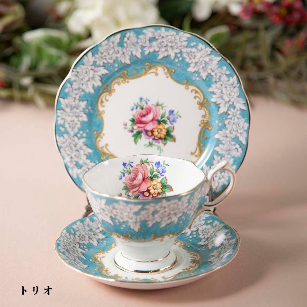 【2026年新規買い付け品】ロイヤルアルバート Royal Albert ENCHANTMENT エンチャントメント BBプレート シュガーポット＆ミルクポット トリオ