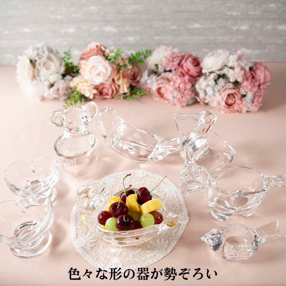 ヴィンテージ イギリスで買い付けた ゼリーやフルーツの盛り付けにおすすめ ガラスのうつわ