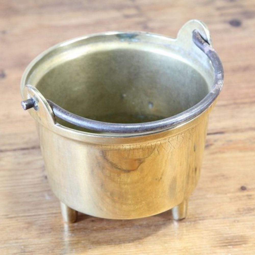 インド　真鍮製壺 古いインドの真鍮ポット | Konishi Koffee web shop