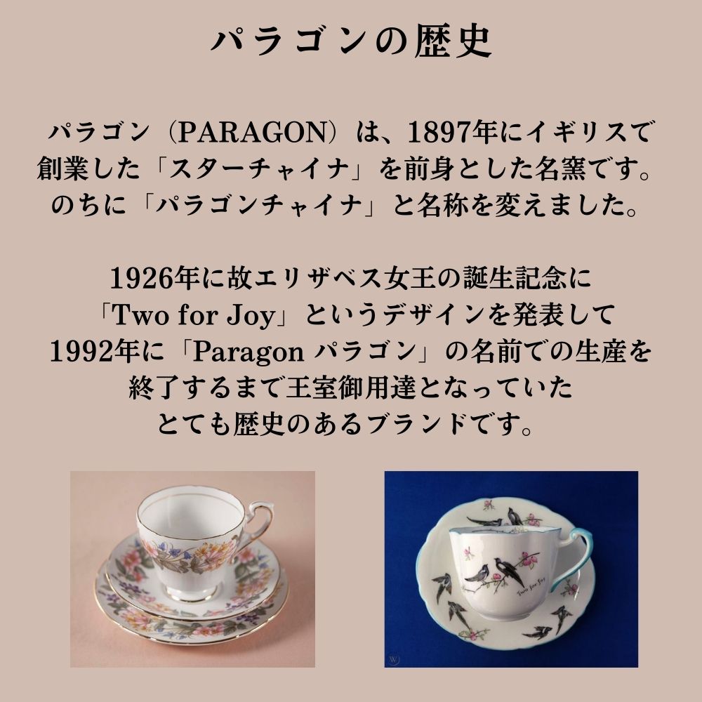 ヴィンテージ イギリスで買い付けた PARAGON パラゴン カントリーレーン ティーポット コーヒーポット カップ＆ソーサー ケーキ皿 トリオ