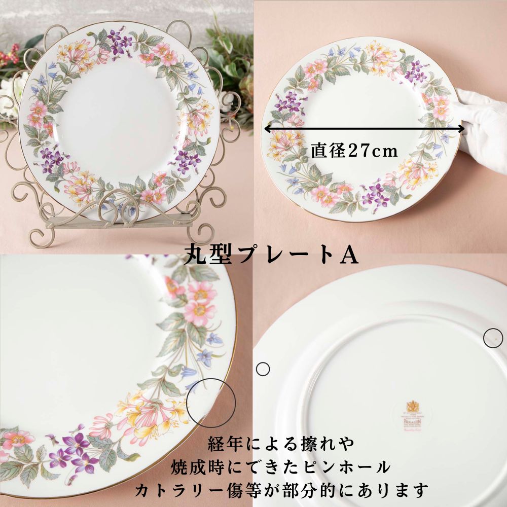 ヴィンテージ イギリスで買い付けた PARAGON パラゴン カントリーレーン ティーポット コーヒーポット カップ＆ソーサー ケーキ皿 トリオ