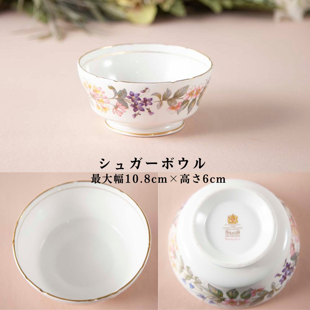 ヴィンテージ イギリスで買い付けた PARAGON パラゴン カントリーレーン ティーポット コーヒーポット カップ＆ソーサー ケーキ皿 トリオ