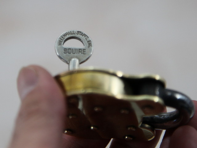 【SS】イギリスアンティーク　パドロックキー　南京錠　くま アンティーク南京錠 | SQUIRE 真鍮製くまのパドロック