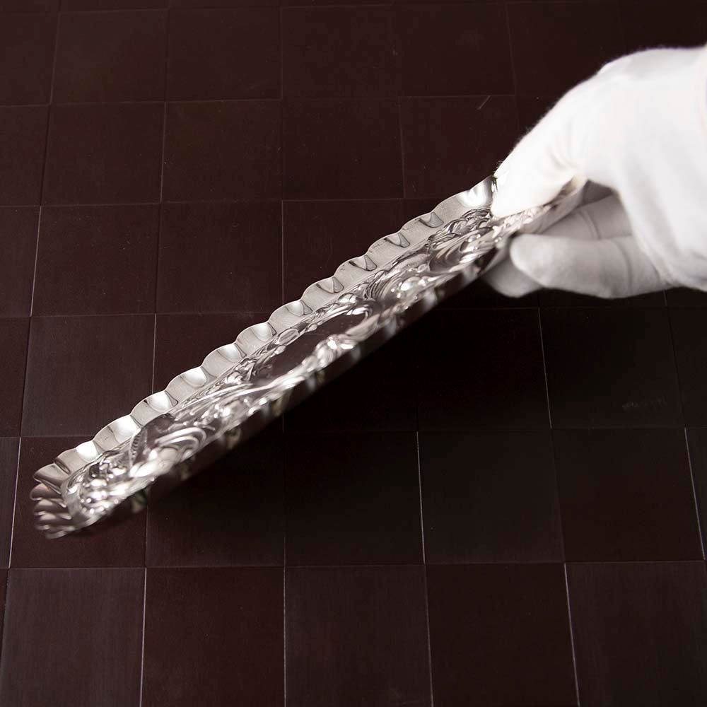 【新着商品】アンティーク イギリスで買い付けた ヴィクトリア時代 スターリングシルバー シェフィールド製 ピアスドディッシュ