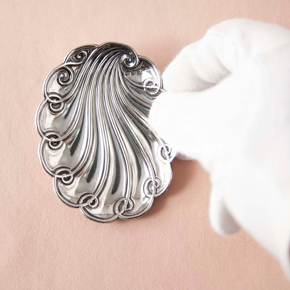 【新着商品】アンティーク イギリスで買い付けた スターリングシルバー製 ジュエリートレイ