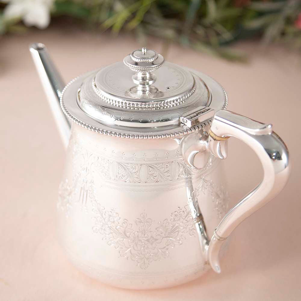 【新着商品】アンティーク　イギリスで買い付けた ヴィクトリア時代 シルバープレート トップアップ用 ポット