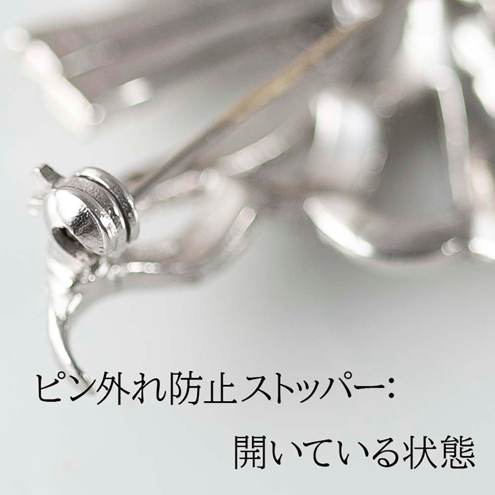 アンティーク イギリスで買い付けた マーカサイトがちりばめられた 花とリボン ブローチ