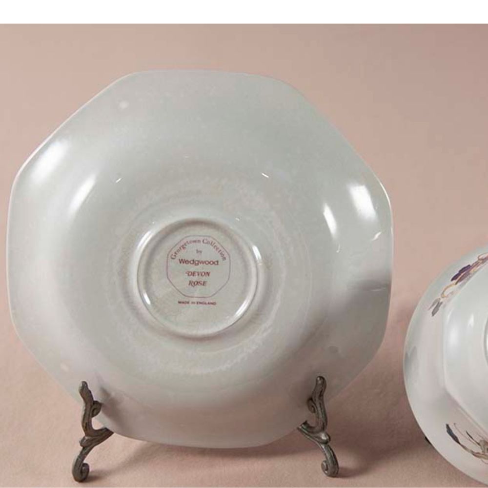 【新着商品】ヴィンテージ イギリスで買い付けた WEDGWOOD ウェッジウッド デボン・ローズ ジョージタウンコレクション コーヒーポット カップ＆ソーサー