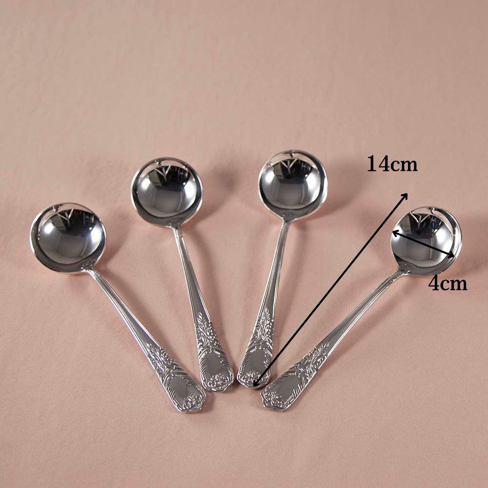 【6本・4本セット】スプーン スープ用 ヴィンテージ 食卓 テーブルウェア カトラリー