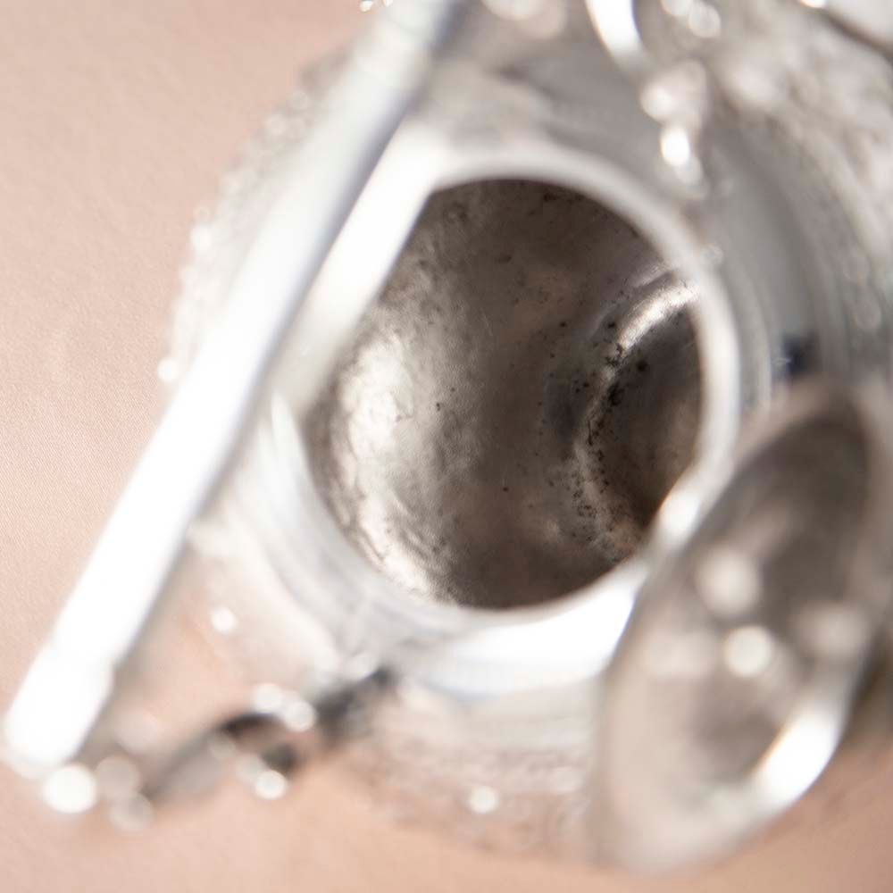 アンティーク イギリスで買い付けた ヴィクトリア時代 1850年～1880年 シルバープレートウォーマー付き ケトル