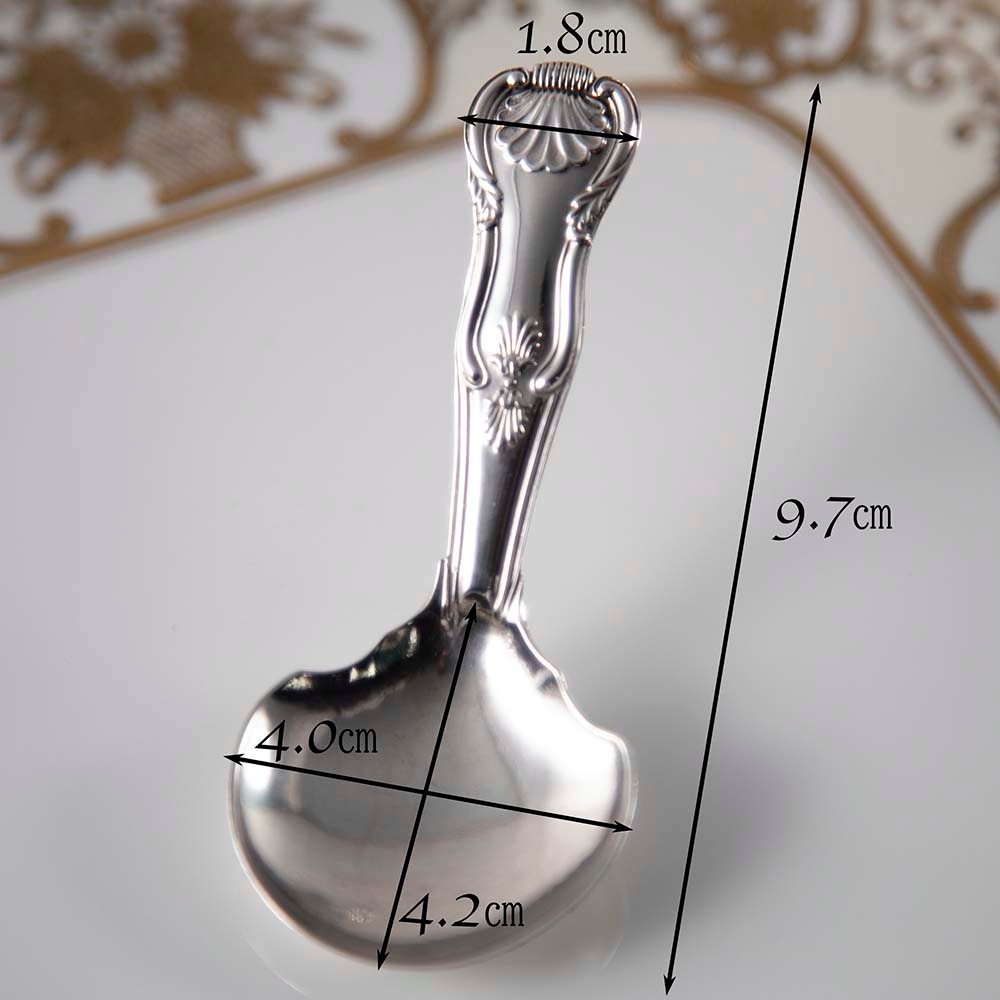 アンティーク イギリスで買い付けた ヴィクトリア時代より前 スターリングシルバー バーミンガム製 キャディースプーン ホールマーク入り