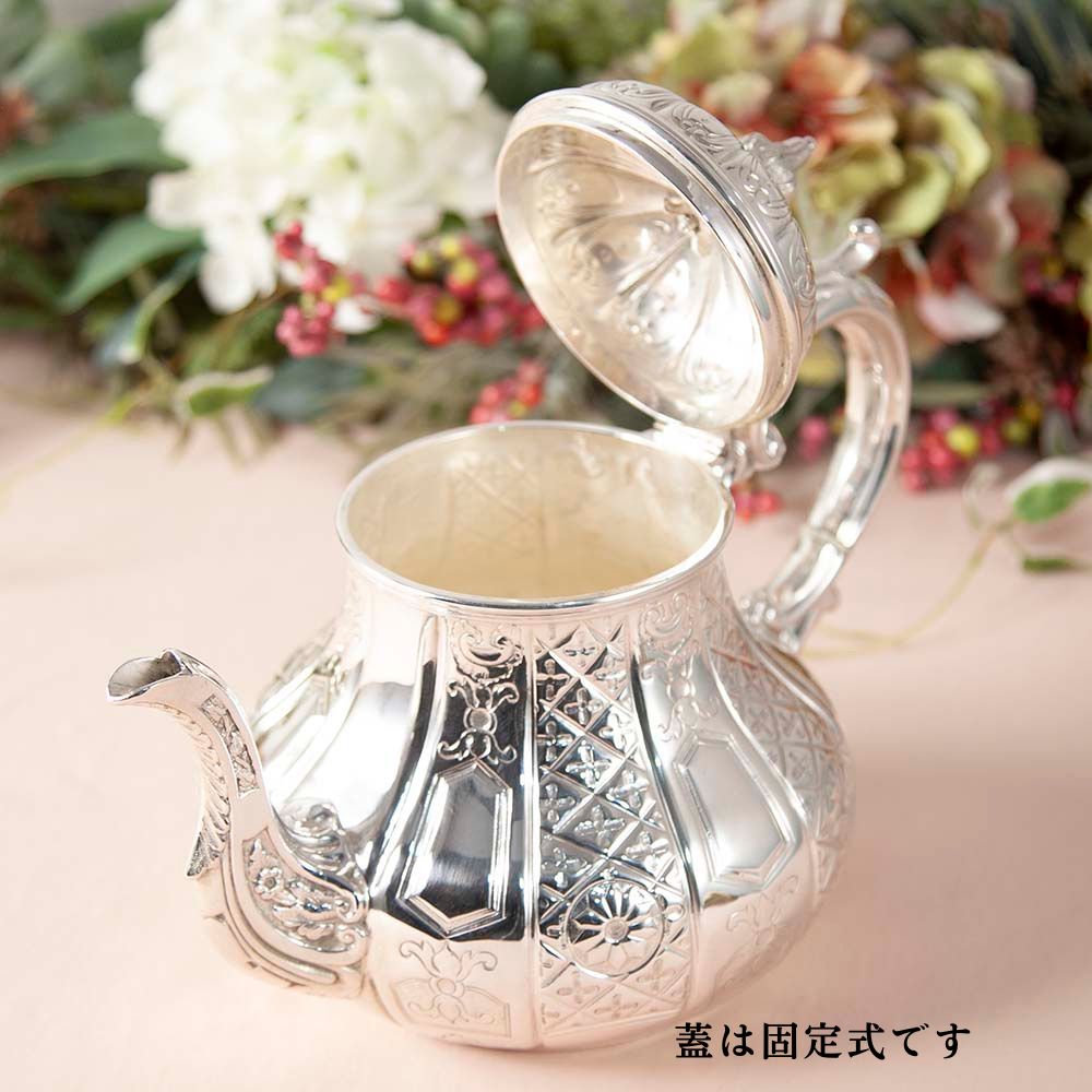 【2026年 新規買い付け品】アンティーク イギリスで買い付けた ヴィクトリア時代 1870年代製 シルバープレート ティーポット