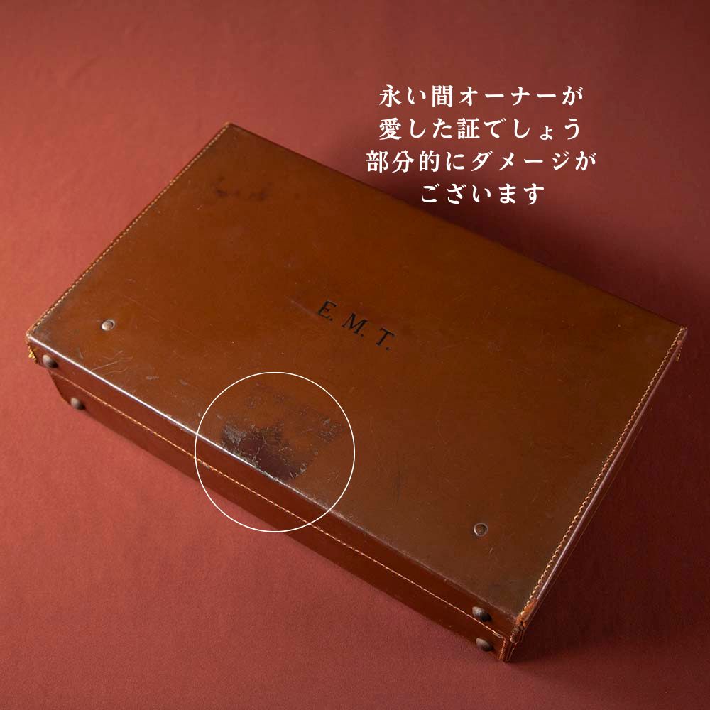 【新着商品】アンティーク イギリス紳士が愛した 1920～1930年代製 本革 レザー トランク（アタッシュケース）