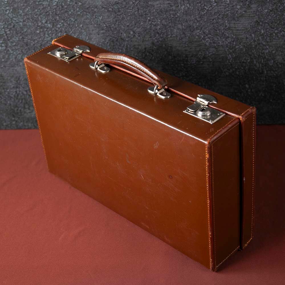 【新着商品】アンティーク イギリス紳士が愛した 1920～1930年代製 本革 レザー トランク（アタッシュケース）