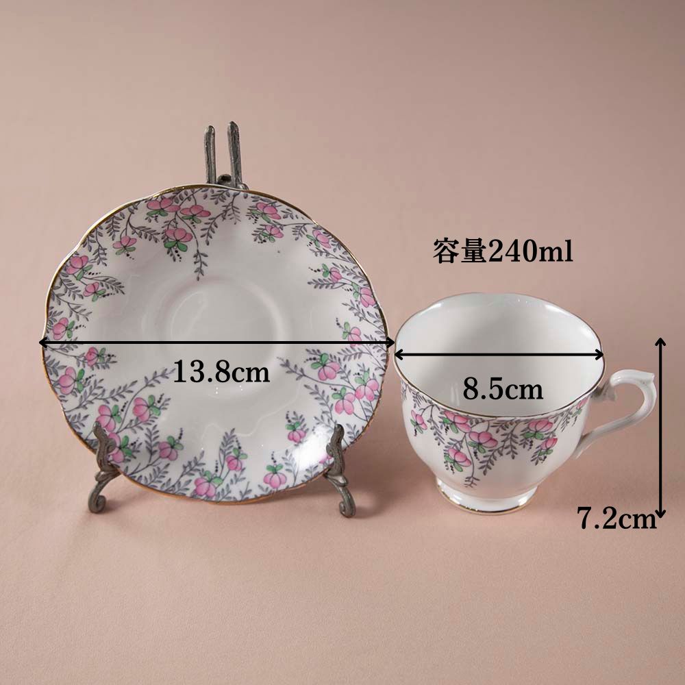 【新着商品】ヴィンテージ イギリスで買い付けた ロイヤルアルバート ローズドロップ ROSE DROP カップ&ソーサー
