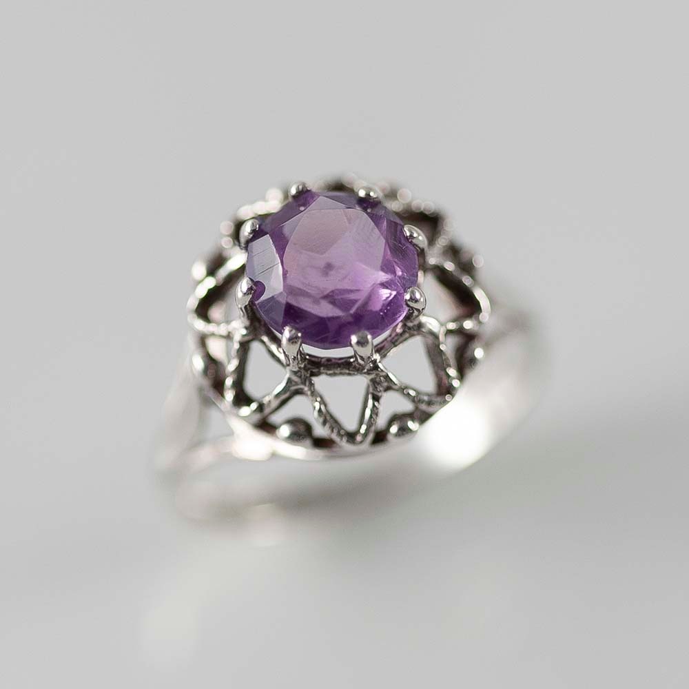 ヴィンテージ イギリスで買い付けた プレゼントにもおすすめ クラウン（王冠）のデザイン シルバー リング 9.5号