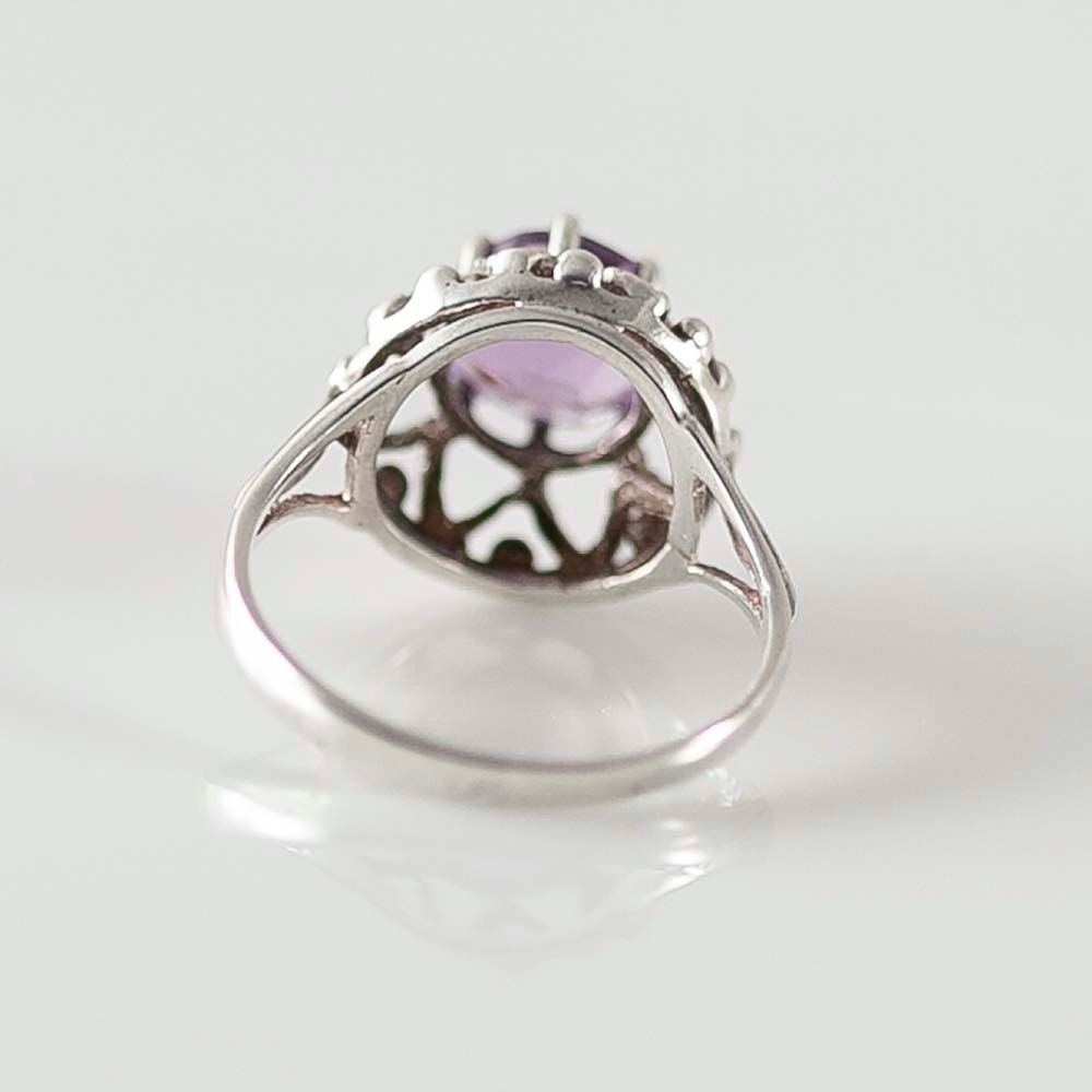 ヴィンテージ イギリスで買い付けた プレゼントにもおすすめ クラウン（王冠）のデザイン シルバー リング 9.5号