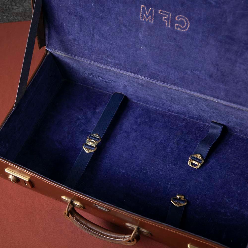 【新着商品】アンティーク 英国紳士が愛した 1940年代製 PAKAWA社製 本革 レザー 鍵（キー）付き トランク（アタッシュケース）