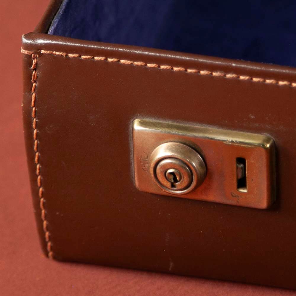 【新着商品】アンティーク 英国紳士が愛した 1940年代製 PAKAWA社製 本革 レザー 鍵（キー）付き トランク（アタッシュケース）