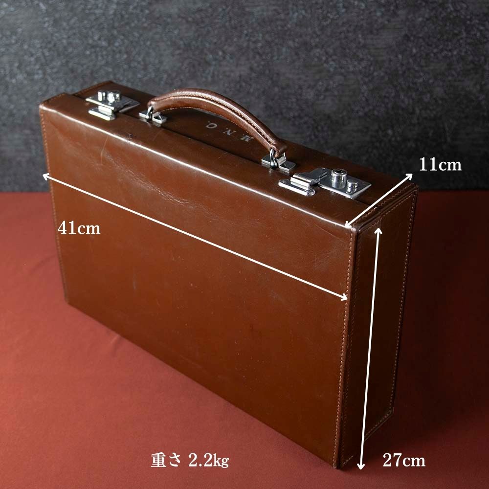 【新着商品】アンティーク 英国貴婦人が愛した 1900年～1910年代製 本革 レザー 鍵（キー）付き トランク（アタッシュケース）