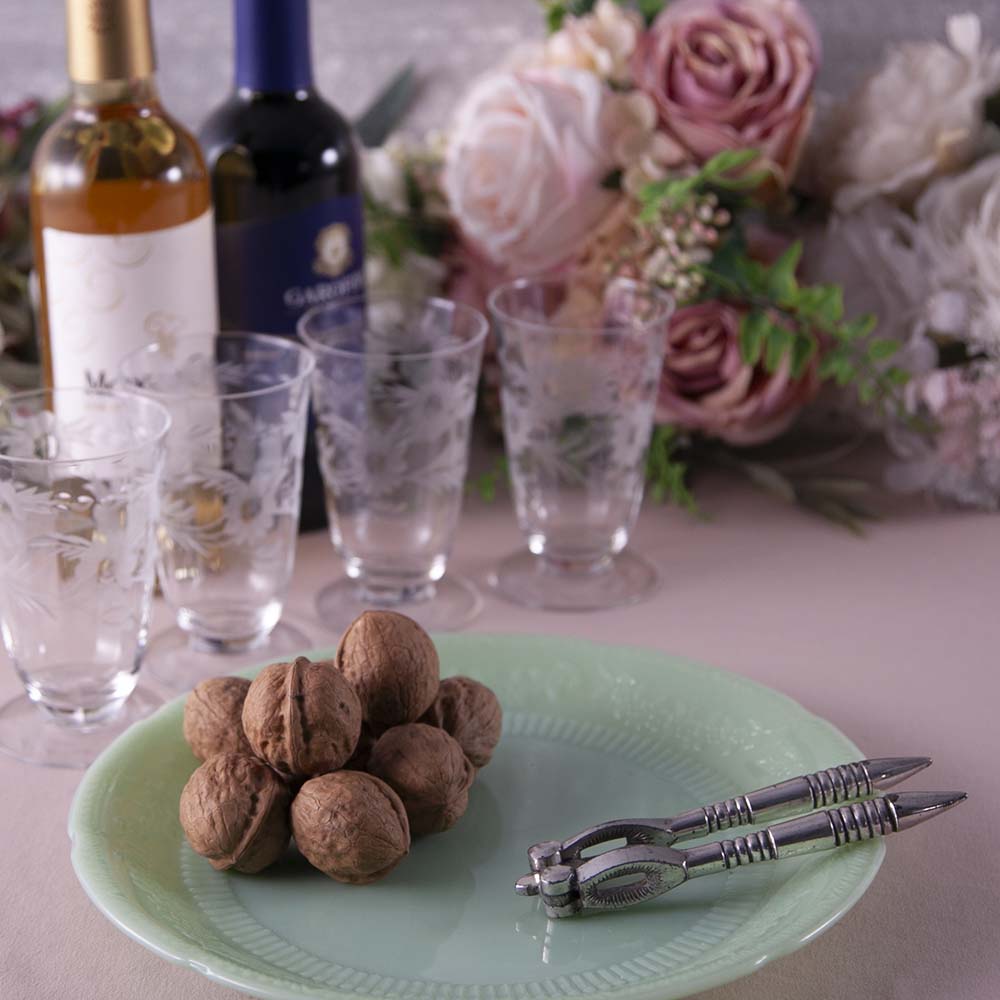 【リスのレリーフ】ナッツピック / フルーツピック 6本　くるみ割り リスのレリーフ】ナッツピック / フルーツピック 6本 くるみ割り