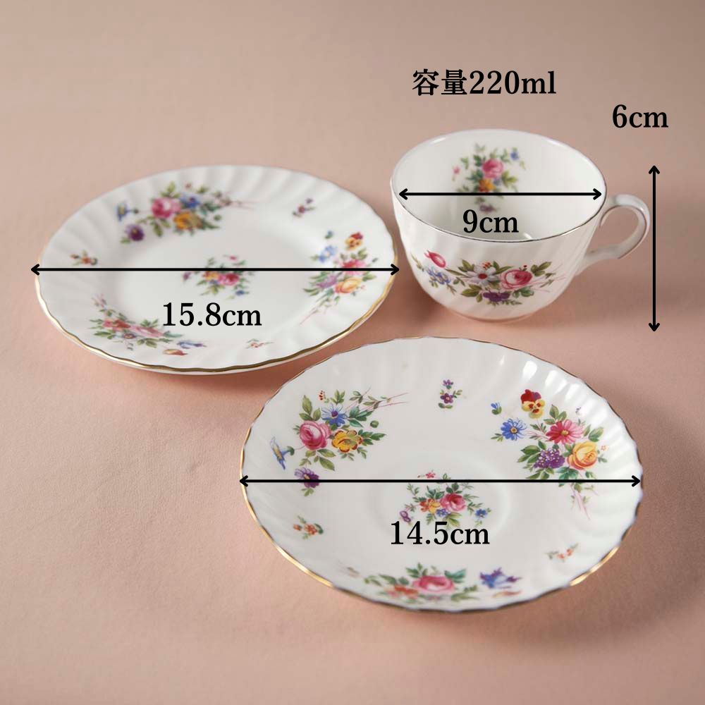 【新着商品】ヴィンテージ品 イギリスで買い付けた ミントン カップ＆ソーサー MARLOW マーロウ トリオ