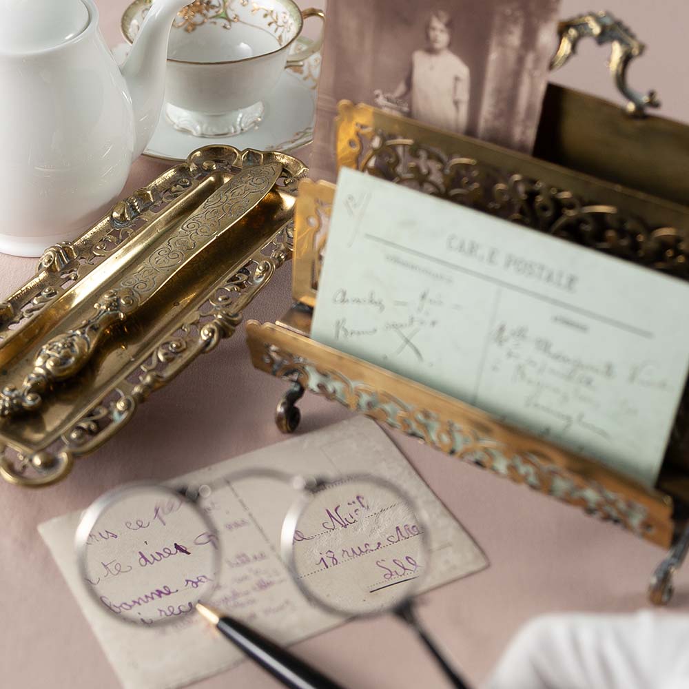 アンティーク イギリスで買い付けた スターリングシルバーの落ち着いた色合い  ロニェット（拡大鏡）