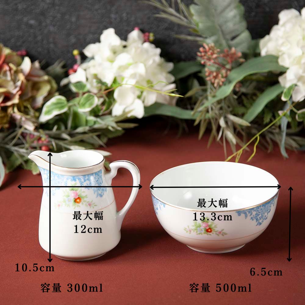 【新着商品】アンティーク イギリスで買い付けた 可憐な花が可愛い オールドノリタケ マルキ印 ティーポットミルクポット シュガーポット セット