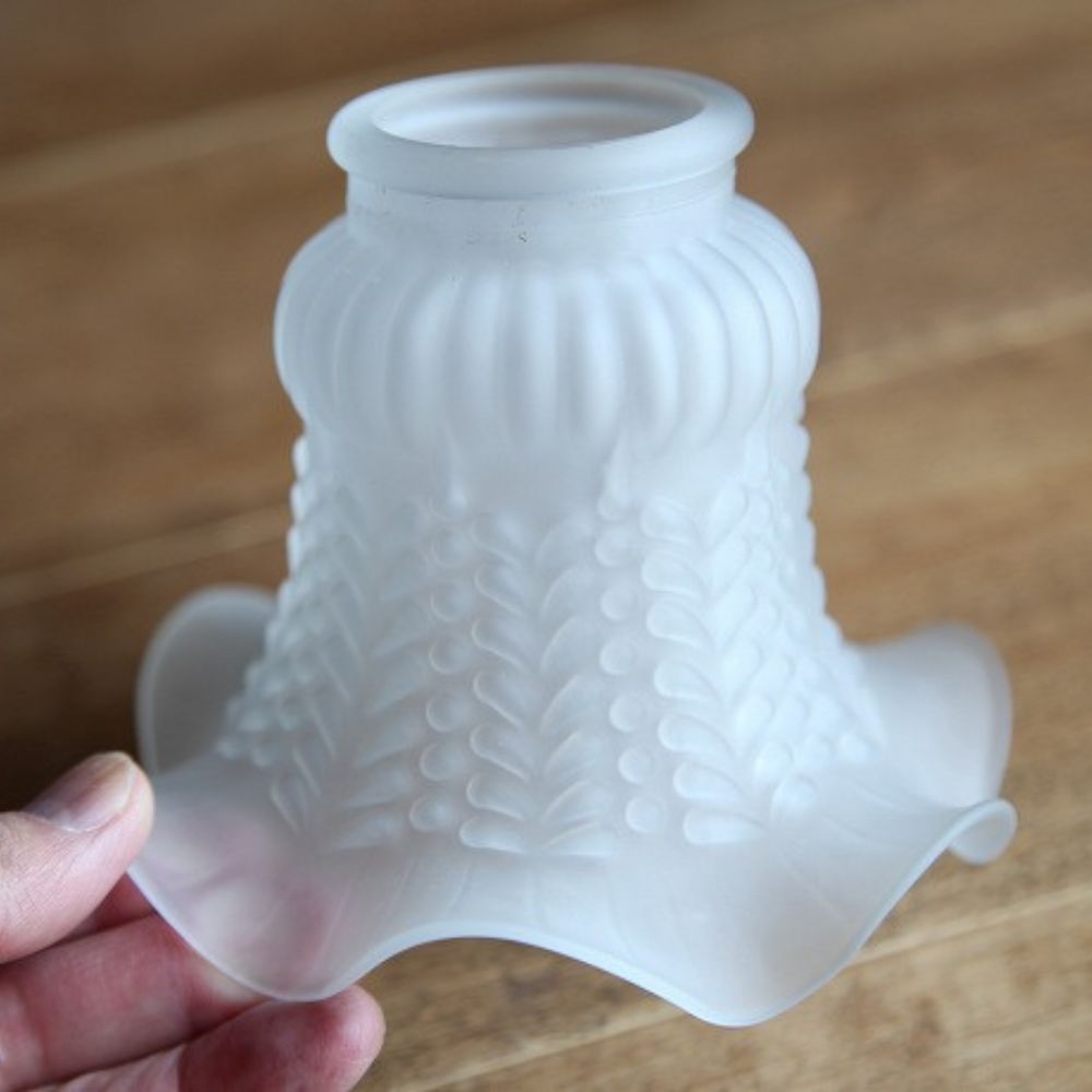 アンティーク フランス フレンチ フリル ランプシェード 照明 外ネジ式