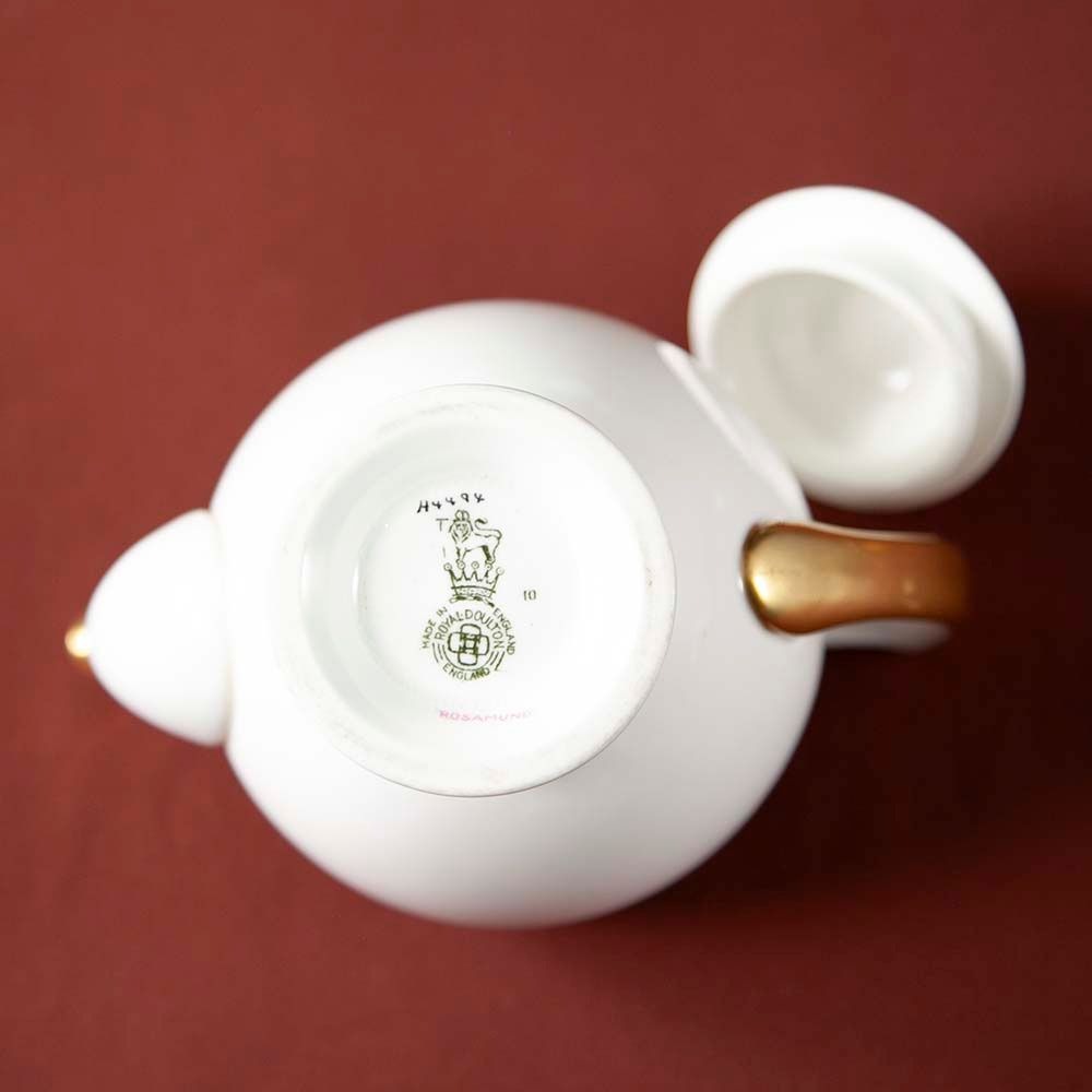 【新着商品】アンティーク イギリスで買い付けた ロイヤルドルトン 2カップ分 ティーポット