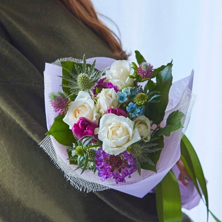 【季節の生花ブーケ】春色メロディ〈100-120サイズ〉