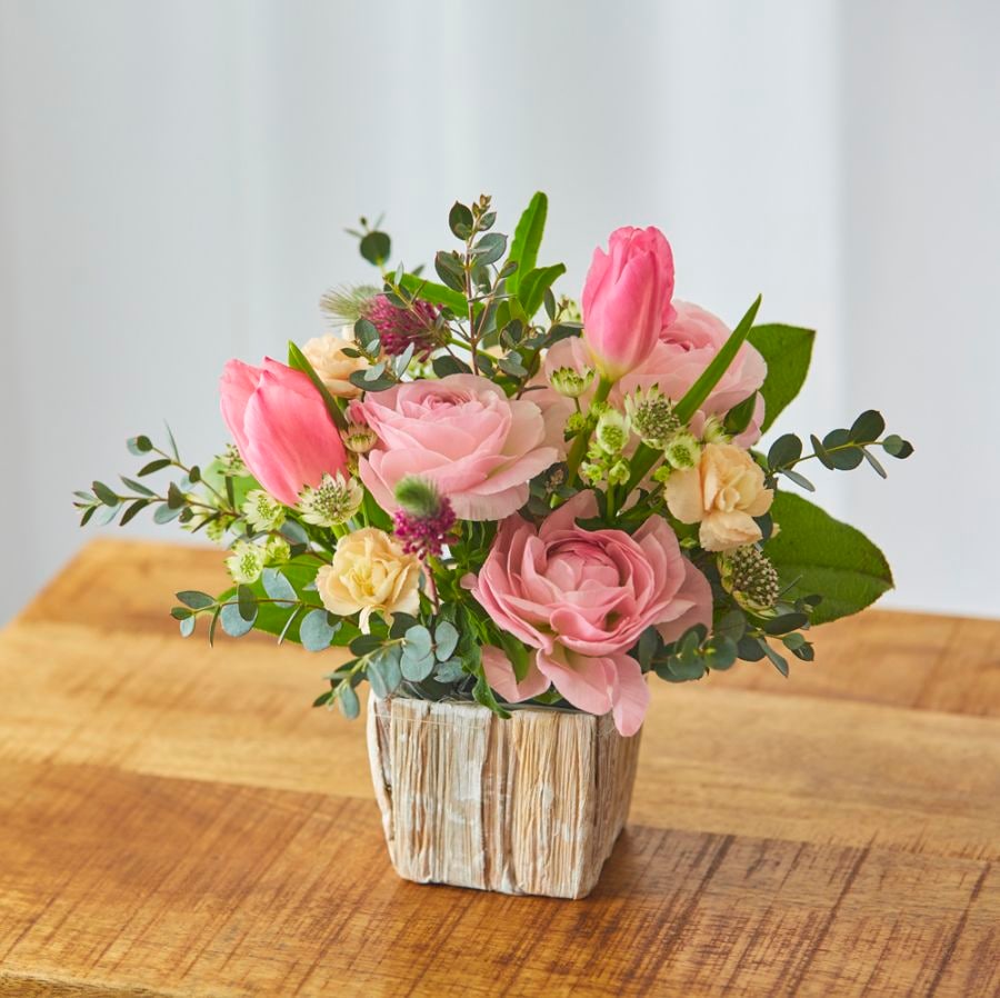 【季節の生花アレンジメント】春の花便り〈60-80サイズ〉