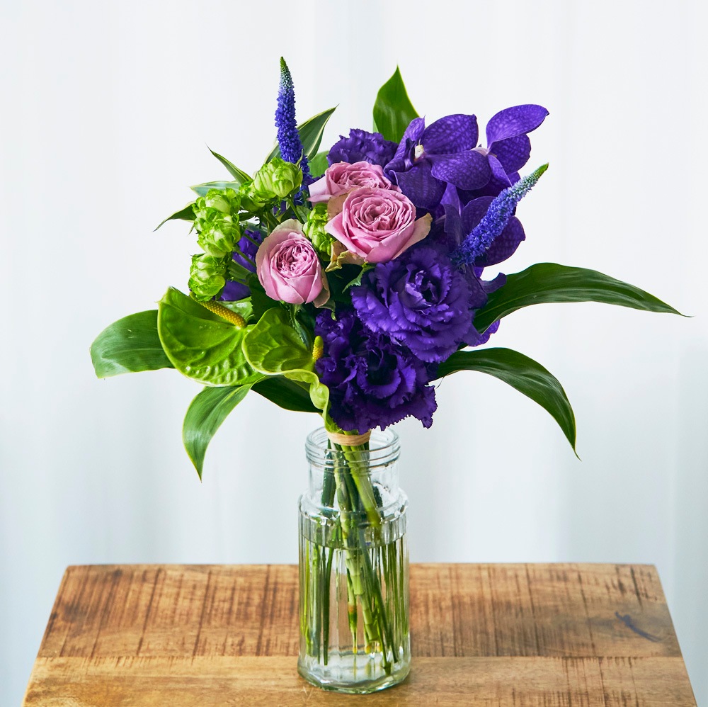 【生花ブーケ】パープルヘイズ Purple Haze〈100-120サイズ〉