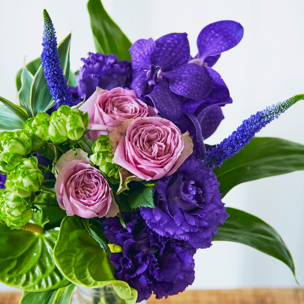 【生花ブーケ】パープルヘイズ Purple Haze〈100-120サイズ〉