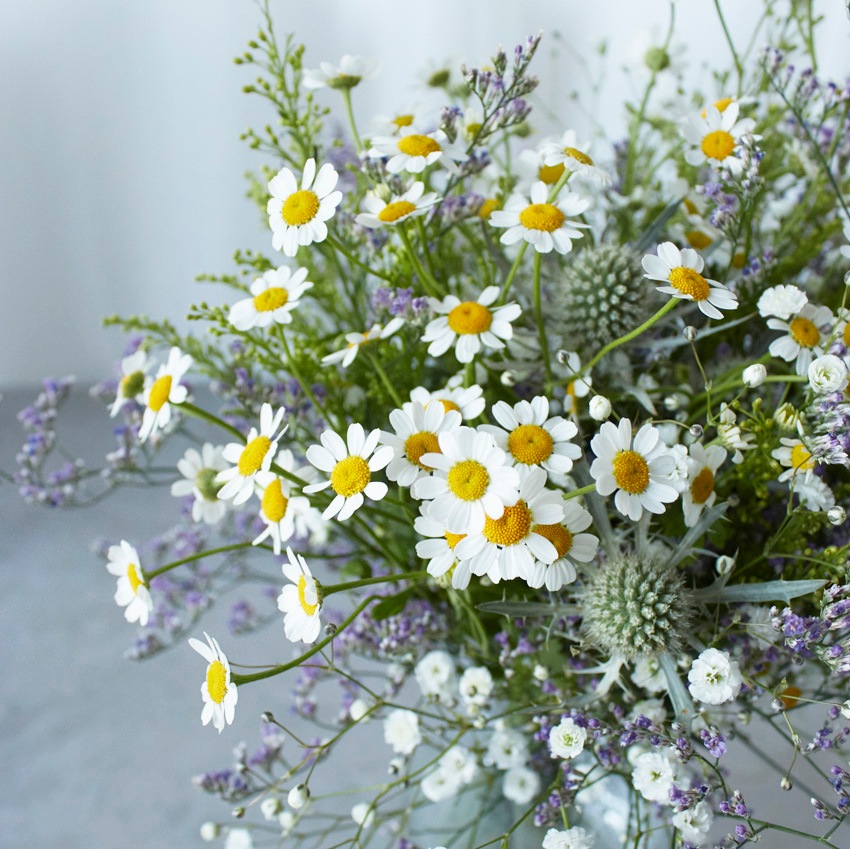 【お供え・お悔やみ生花ブーケ】　シャンペトルブーケ champetre bouquet〈100-120サイズ〉