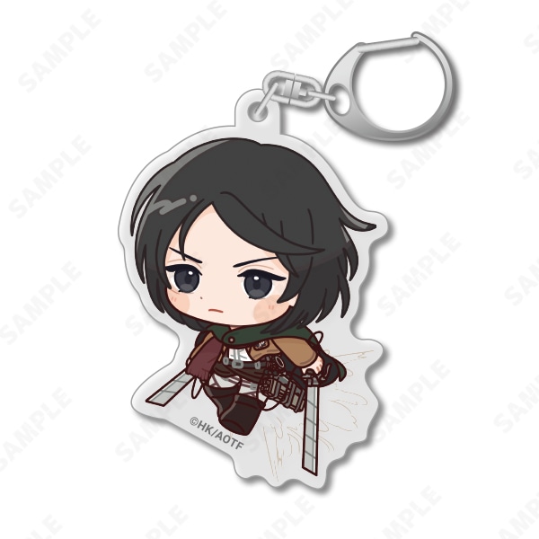 予約販売】進撃の巨人- アクリルキーホルダー［でこぱちっ！］2.ミカサ