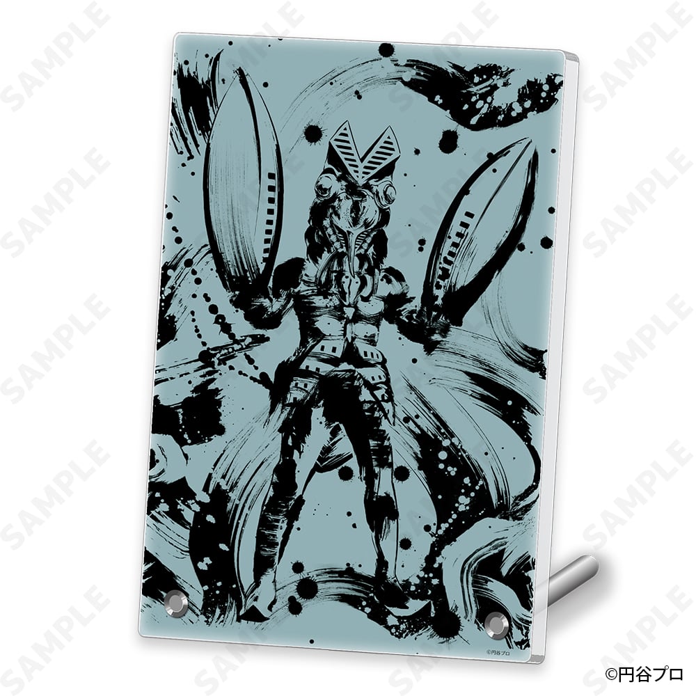 バルタン星人 ナガモトマイ ウルトラマン 絵画 水彩 アクリル イラスト 額装 バルタン星人 ナガモトマイ ウルトラマン 絵画 水彩 アクリル