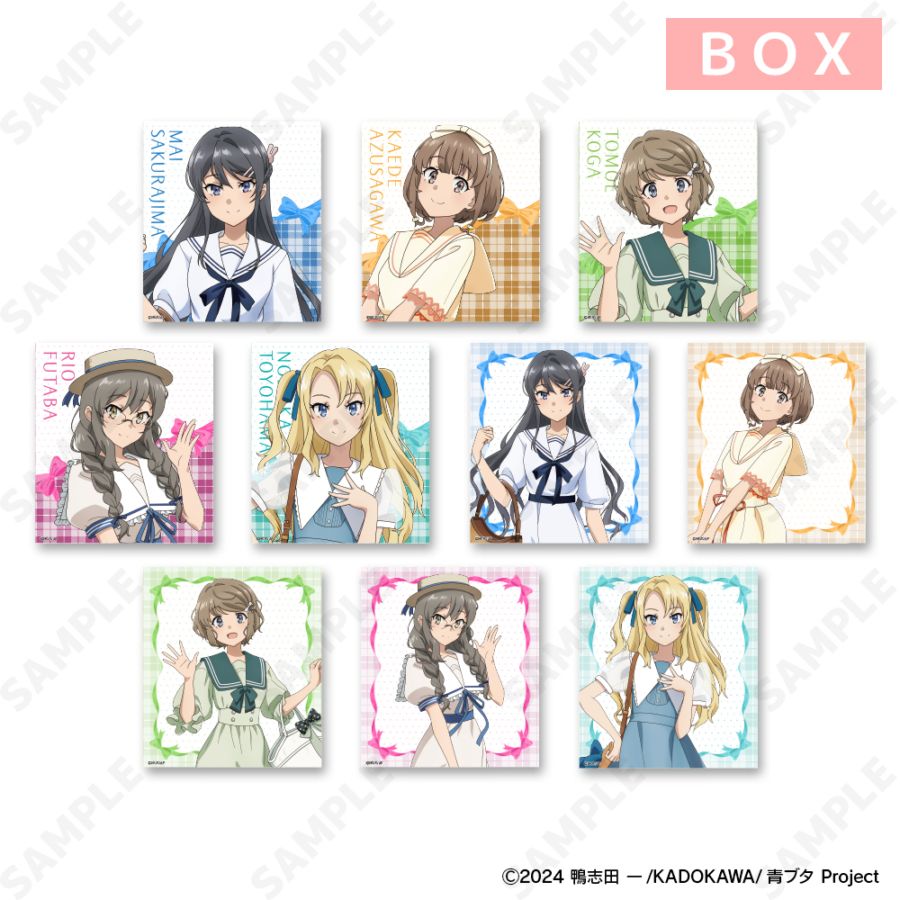 予約販売】青春ブタ野郎シリーズ トレーディングミニ色紙